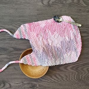 Hand Knit Baby Bib
